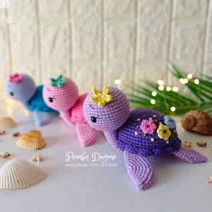Amigurumi Turtle PATTERN, Crochet Sea Animal, Crochet Turtle Pdf Pattern