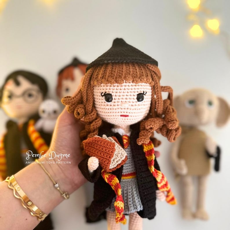 Amigurumi Wizard Crochet Pdf Pattern 4 in 1 Doll Set image 3