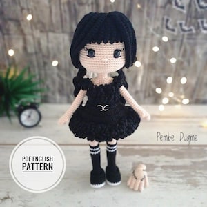 Amigurumi Doll Crochet Pattern: Party Dress, Handmade (PDF English)