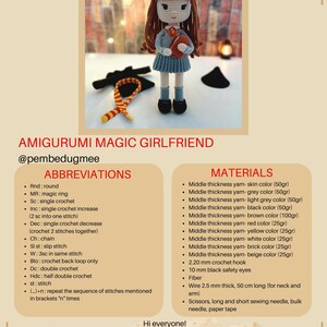 Amigurumi Wizard Crochet Pdf Pattern 4 in 1 Doll Set image 18