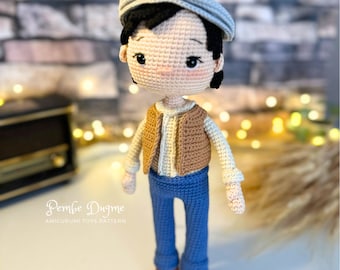 Wzór na szydełkową lalkę-chłopca: Gilbert Amigurumi (plik PDF w języku angielskim)