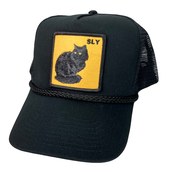 LOUDMOUTH Cap Hat Sly Black Cat Mesh 