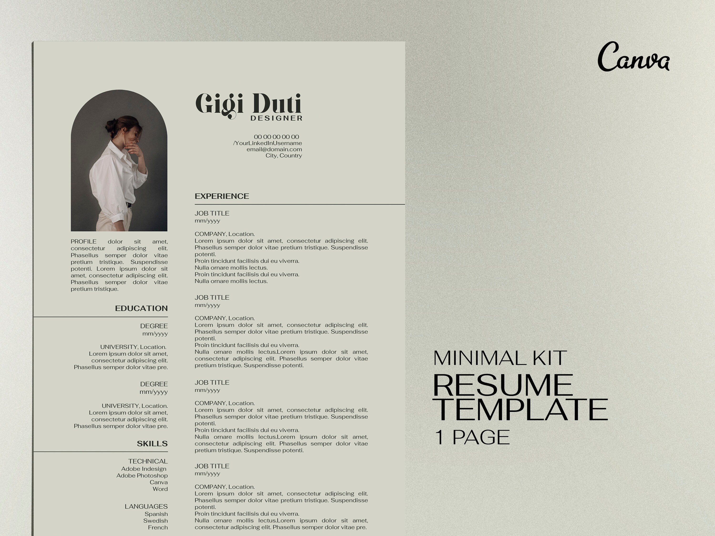Canva lettera di presentazione