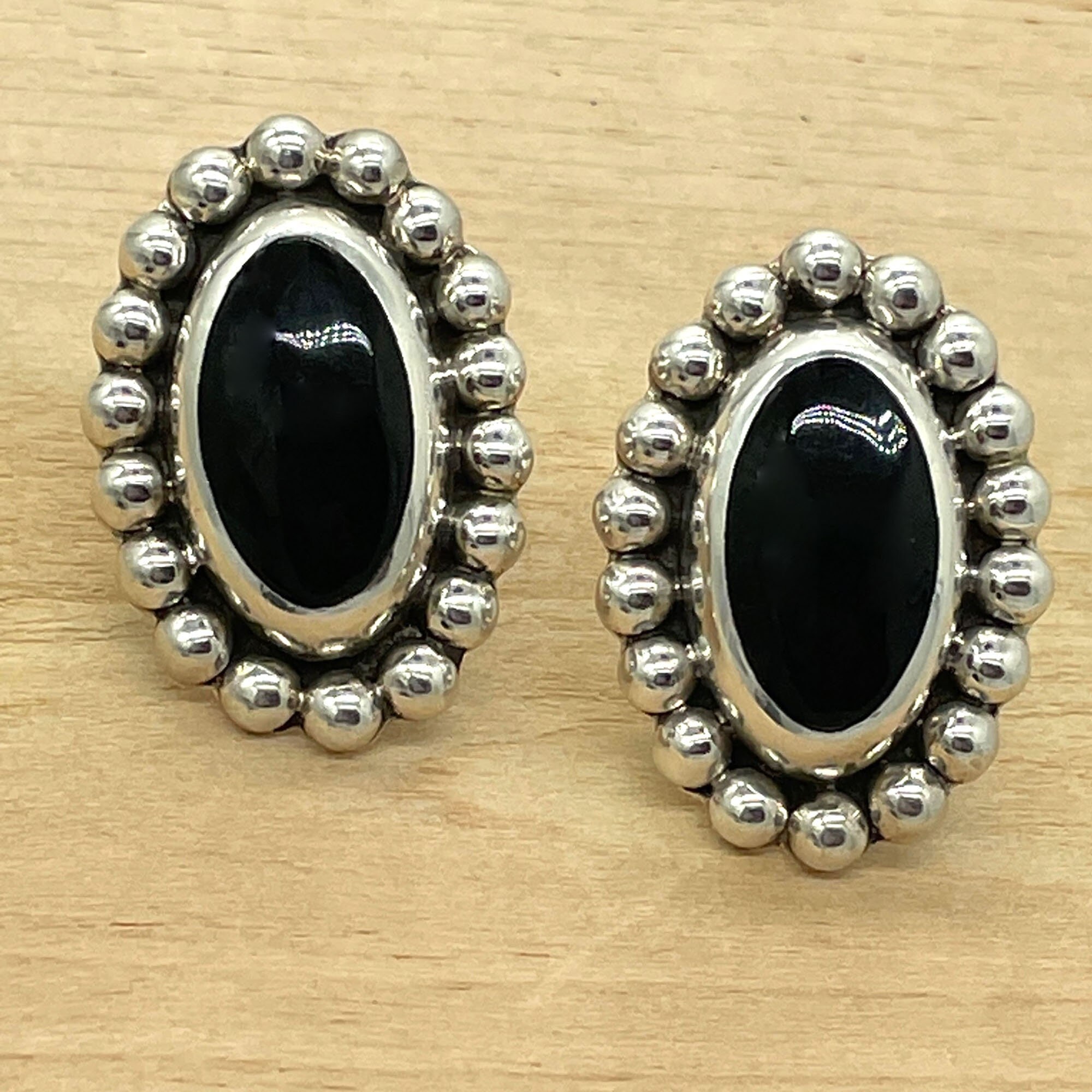 Vintage Taxco 925 Sterling Silver Clip-on Earrings TB-154 - Etsy