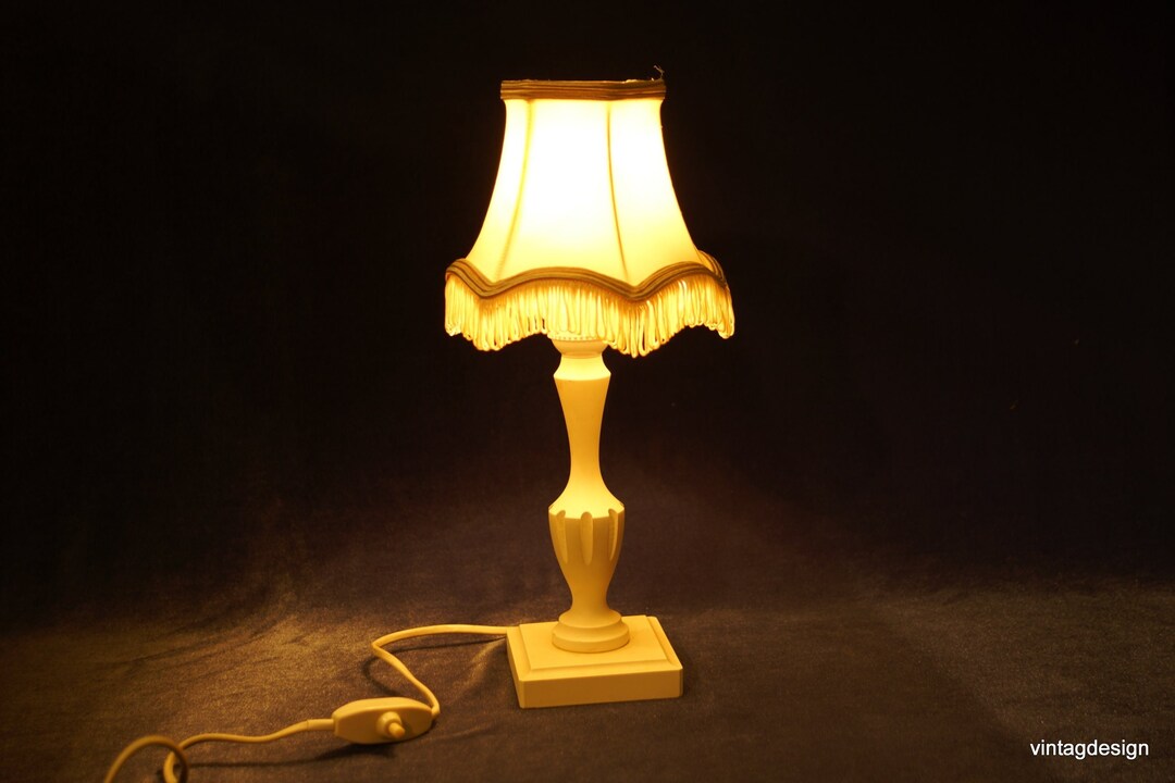 Vintage Table Lamp, Antique Wooden and Lamp, Desk Lamp, Piano Lamp