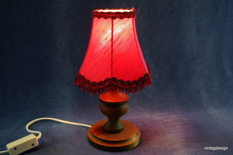 Vintage Table Lamp Antique Wooden and Lamp Desk Lamp Piano Etsy