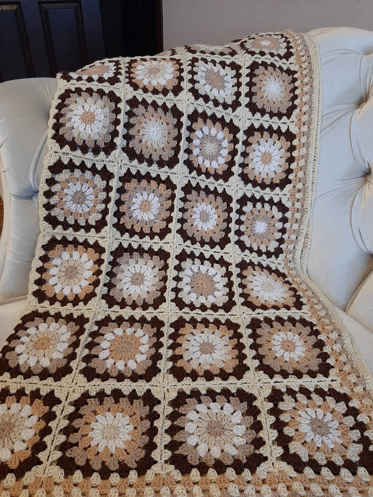 Handmade Crocheted Blanketcrochet Blanket Granny Etsy UK
