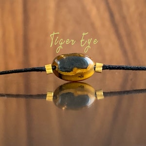 Tijgeroog armband Crystal Healing Bracelet met cadeaubon, chakra cadeau. Cadeau met betekenis. Symbolisch cadeau. Klein cadeautje,