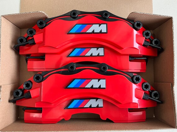 red car blue calipers