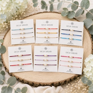 Raksha Bandhan handmade rakhri pack - range of colours - Rakhi rakhri for children and adults