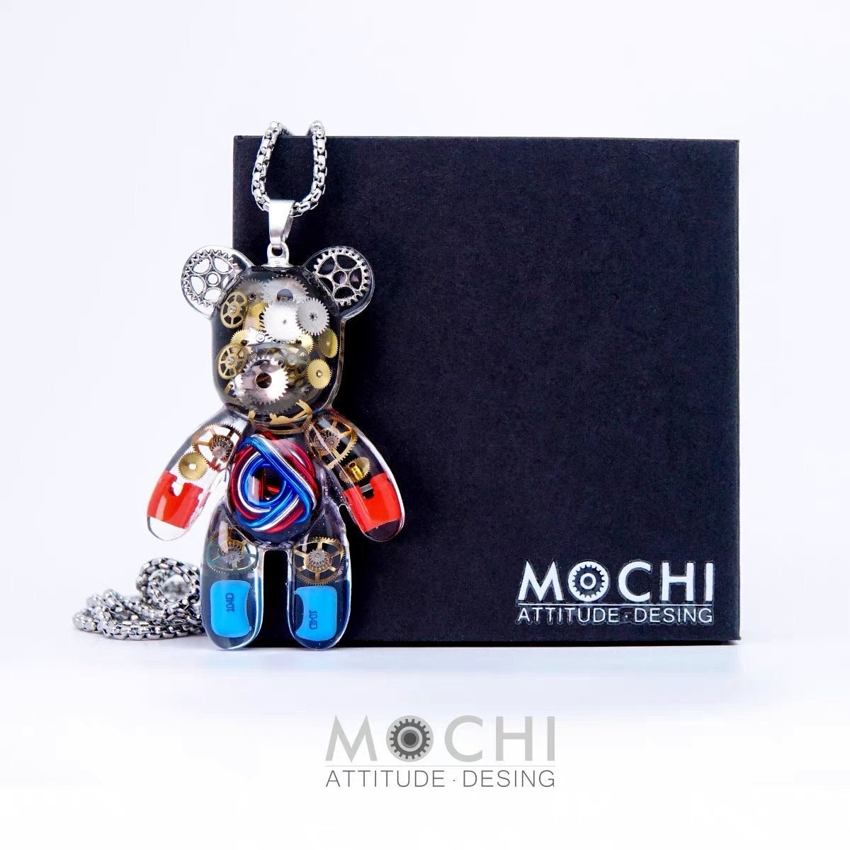 Bearbrick Necklace - Etsy Canada Bearbrick Necklace - Etsy Canada