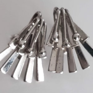 Vintage Sterling Silver Birmingham Piano key style and berry design