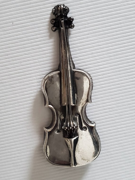 Vintage Sterling Silver Lang Violin - image 1