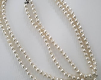 Pearl Necklace Vintage | Etsy