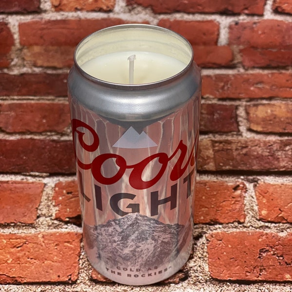 Coors Light Beer Can Candle 12oz | Hand Poured Custom Scented Soy Wax Candle | Fun Candles | Unique Fun Gift | Beer Gifts | Beer Lover