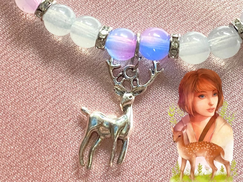 Life is Strange Chloe Price y Max Caulfield Pulseras Pulseras de pareja Pulseras Pricefield Forever Pulsera magnética personalizable imagen 3