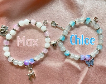 Life is Strange Chloe Price et Max Caulfield- Bracelets Bracelets Couple - Bracelets Pricefield Forever - Bracelet Magnétique Personnalisable
