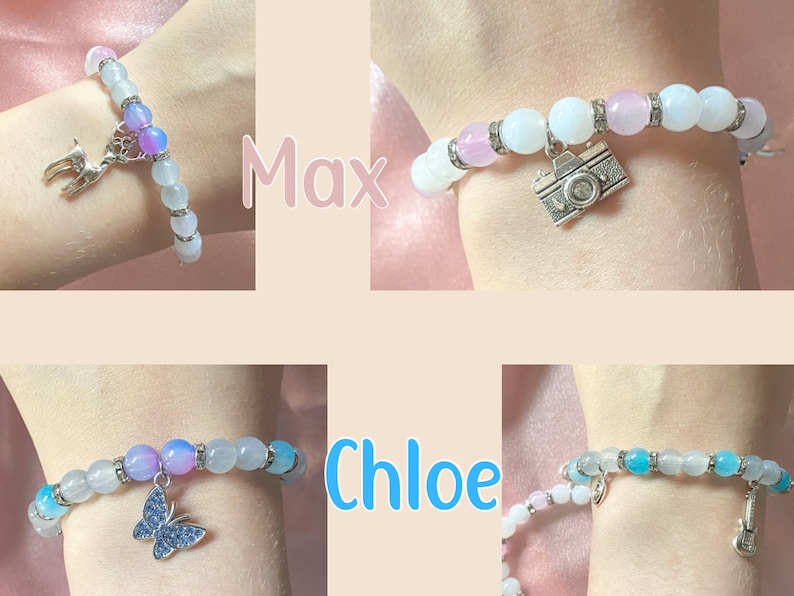 Life is Strange Chloe Price y Max Caulfield Pulseras Pulseras de pareja Pulseras Pricefield Forever Pulsera magnética personalizable imagen 8