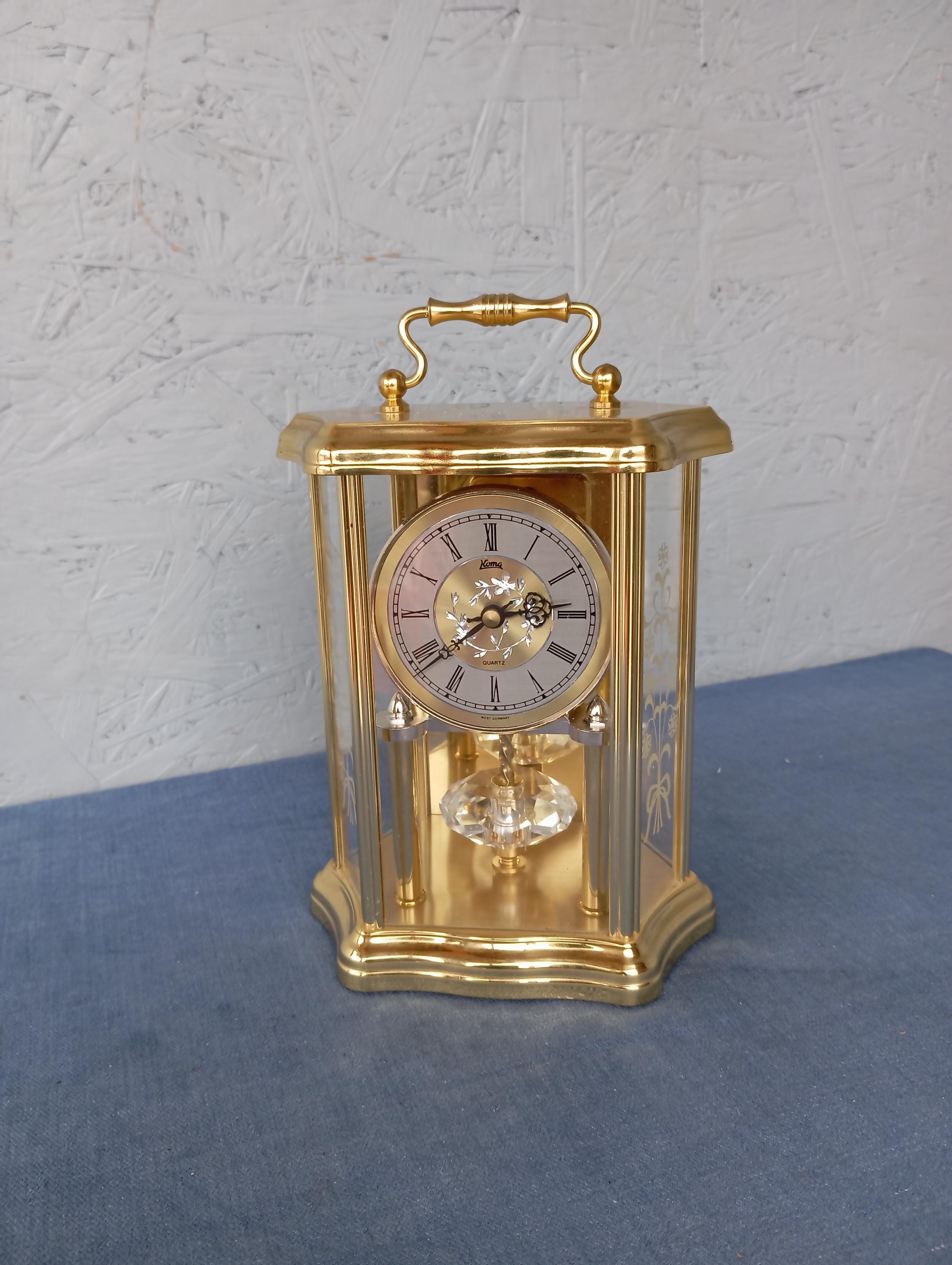 Tischuhr Drehpendeluhr Quarz HERMLE Weltkugel Drehpendeluhr Uhr