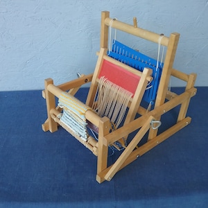 Vintage wooden weaving loom Micki AB Gemla Sweden, tabletop weaving loom, loom for small projects