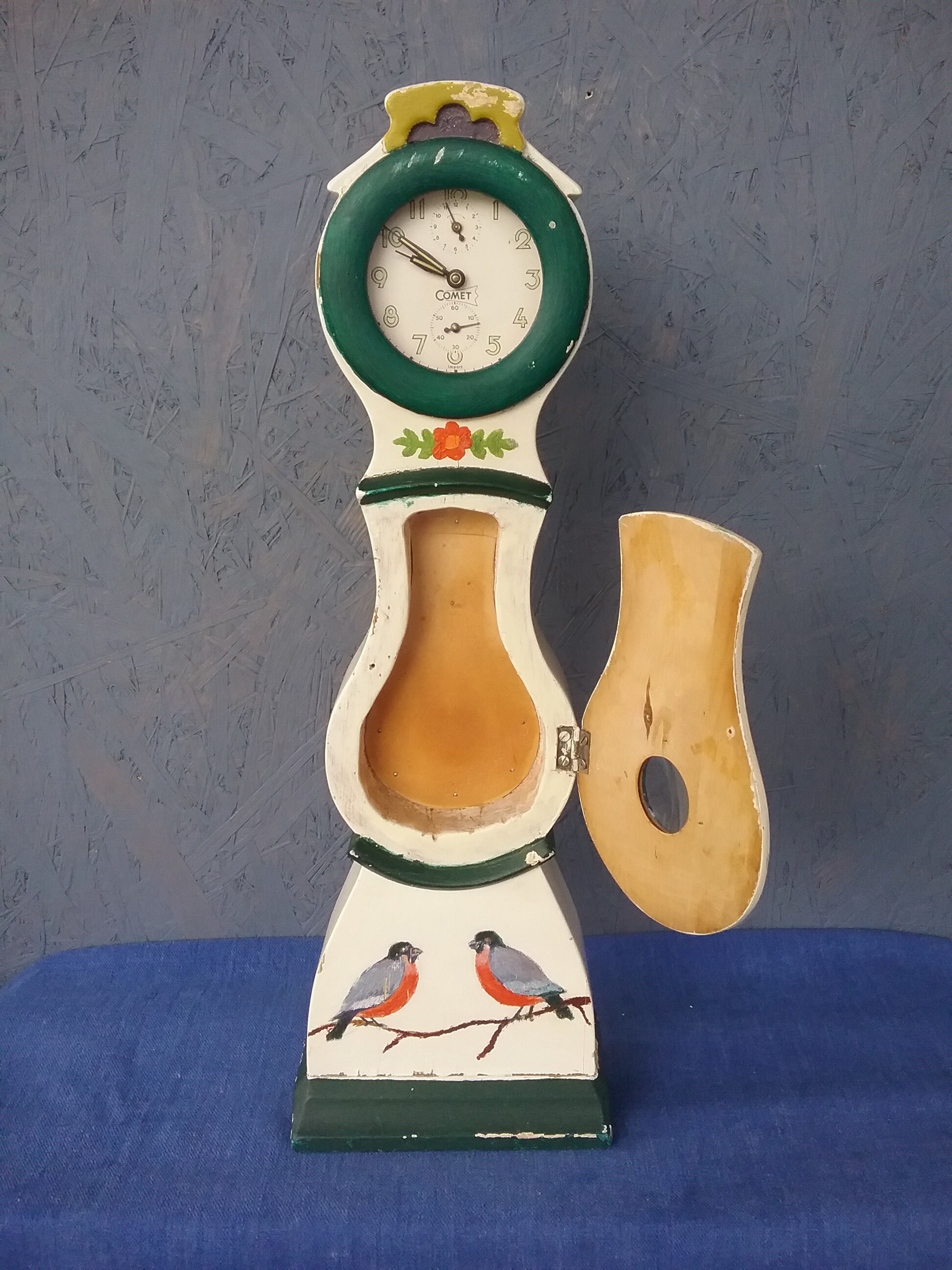 Mora large table clock mechanism by hau hamburg amerykanische uhren