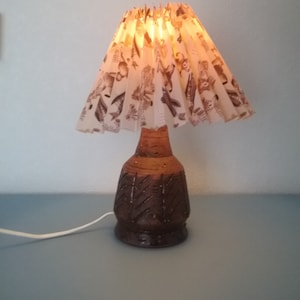 Childish table lamp / Bedside lamp / Ceramic lamp / Scandinavian design / Vintage lamp