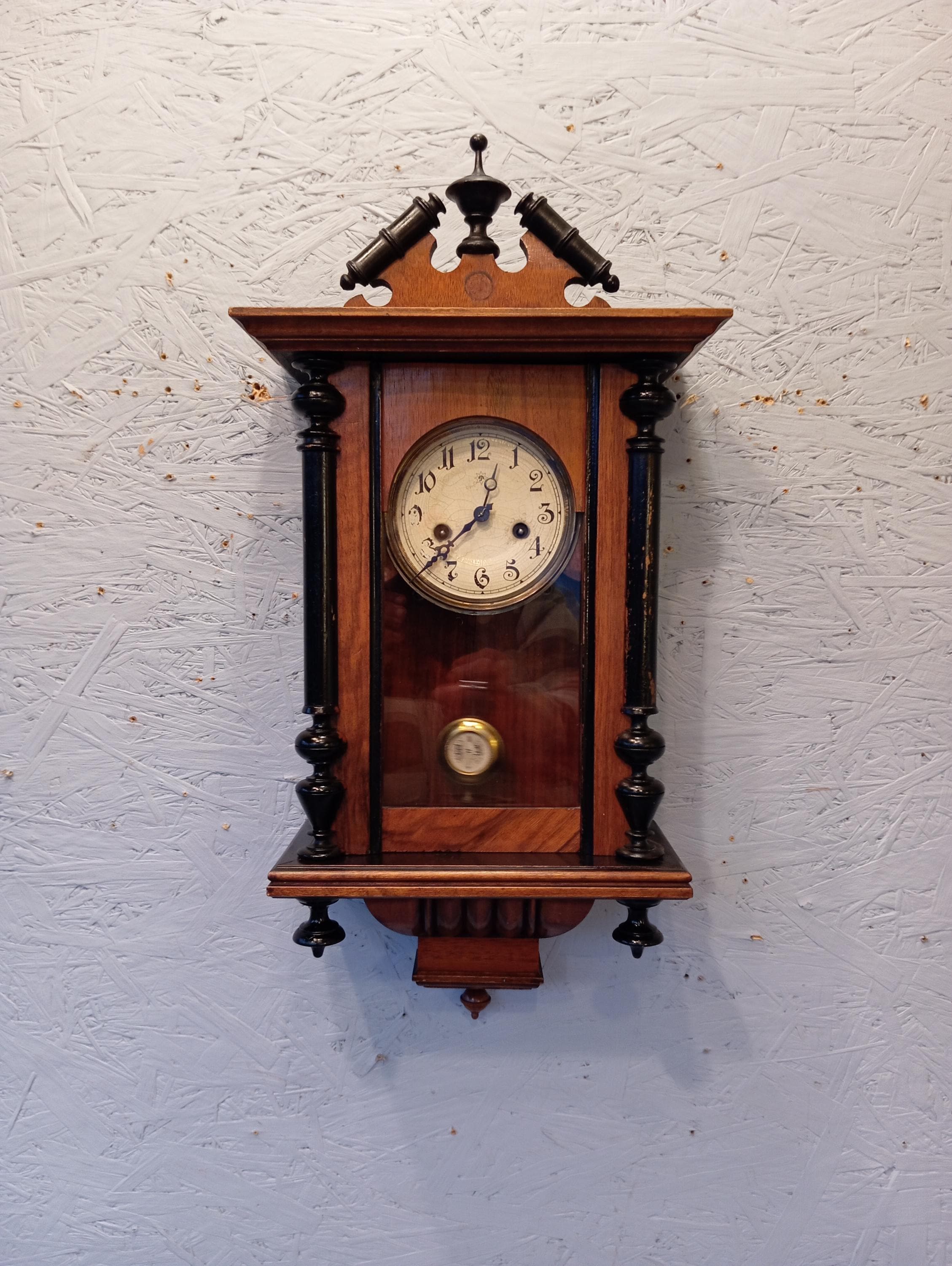 Antique Junghans Wall Clock Regulator With A 08 Movement and RA