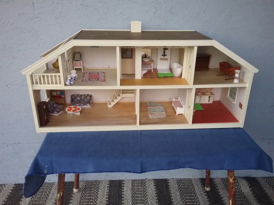 Lundby Stockholm Dollhouse Swedish Dollhouse Vintage Etsy Sweden