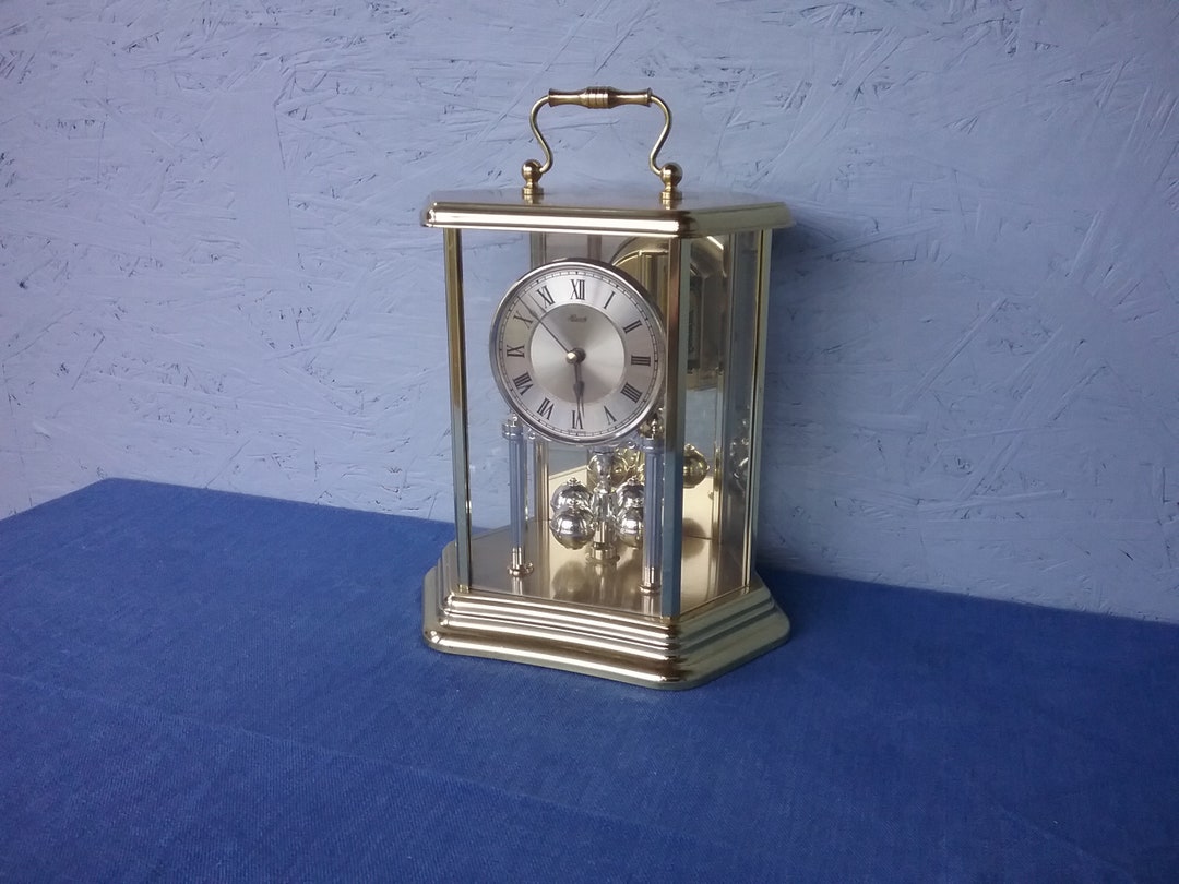 HERMLE Quartz Mantel Clock With a Rotary Pendulum, Germany, Table Clock