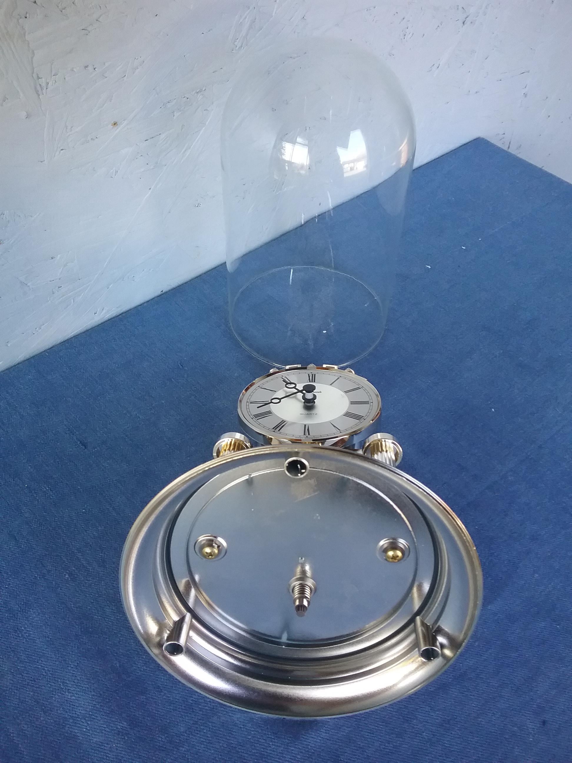 Vintage Quartz Dome Clock - J. SCHRENK, German Table Clock Vintage Quartz Dome Clock - J. SCHRENK, German Table Clock