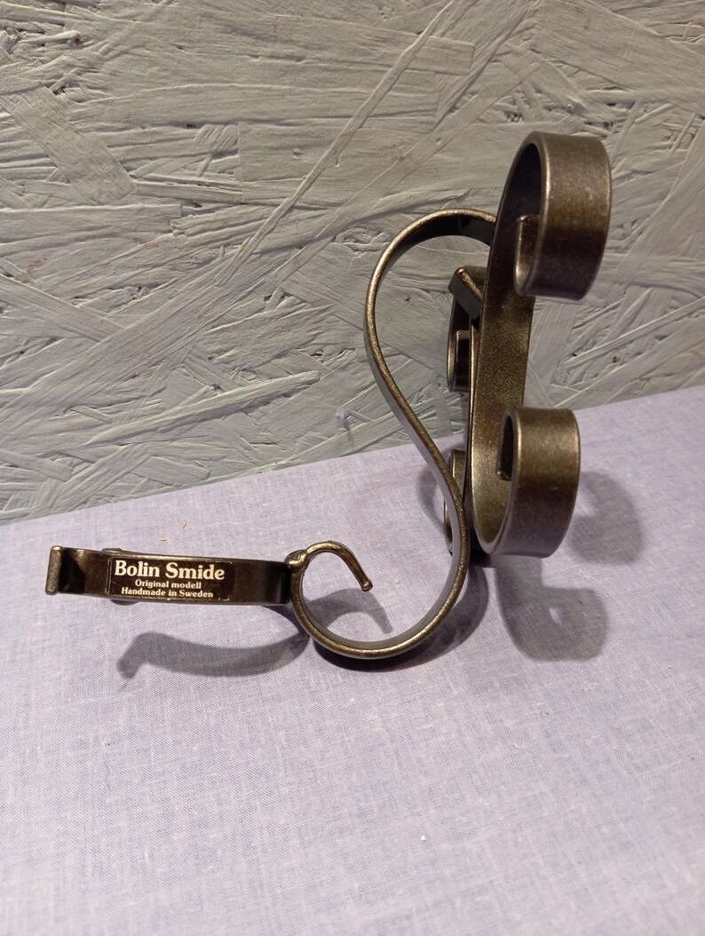 Vintage Wrought Iron Wall Candle Holders: Scandinavian Home Decor image 2