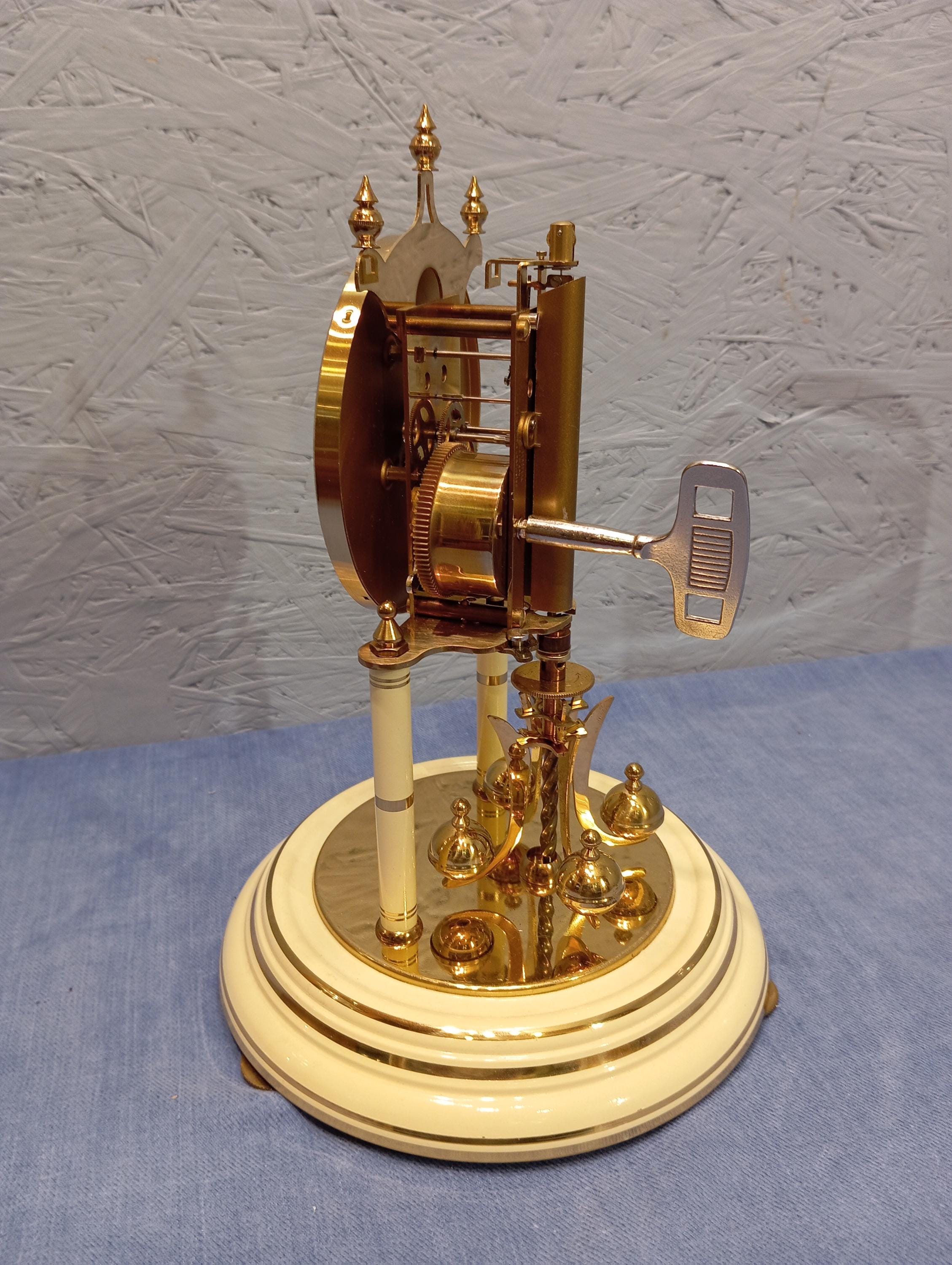 回転振り子とガラスドームを備えたKundo記念時計 - ドイツ製 - Etsy 日本