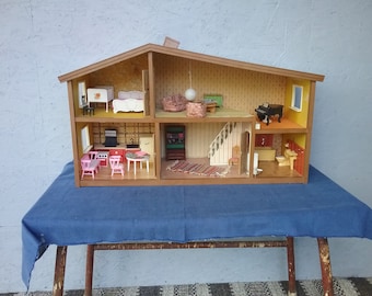 Dollhouse, Lundby Gothenburg dollhouse, Swedish dollhouse, vintage dollhouse