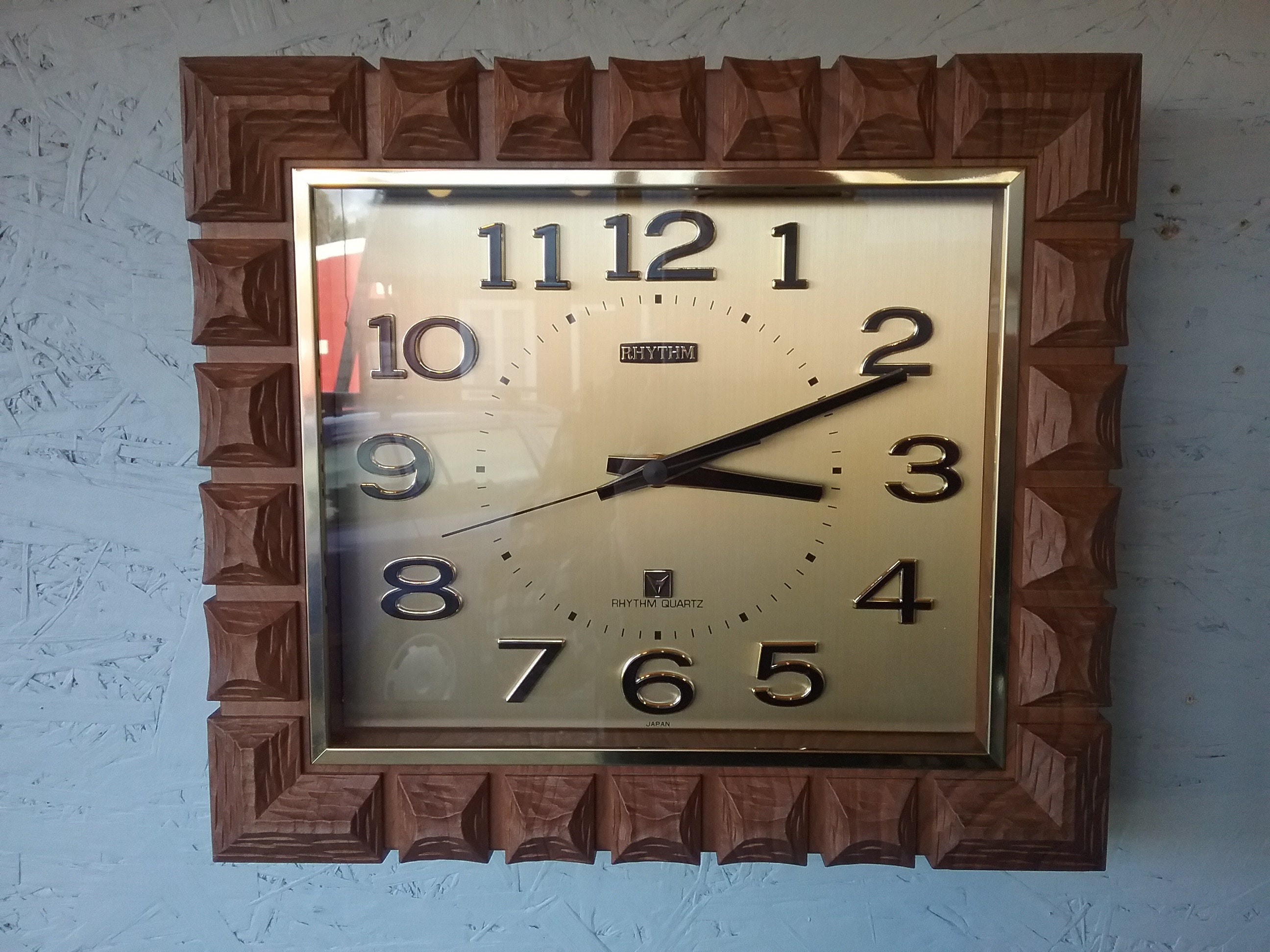 Vintage RHYTHM Wall Clock, Japanese Quartz Clock, 1980s Decor - Etsy