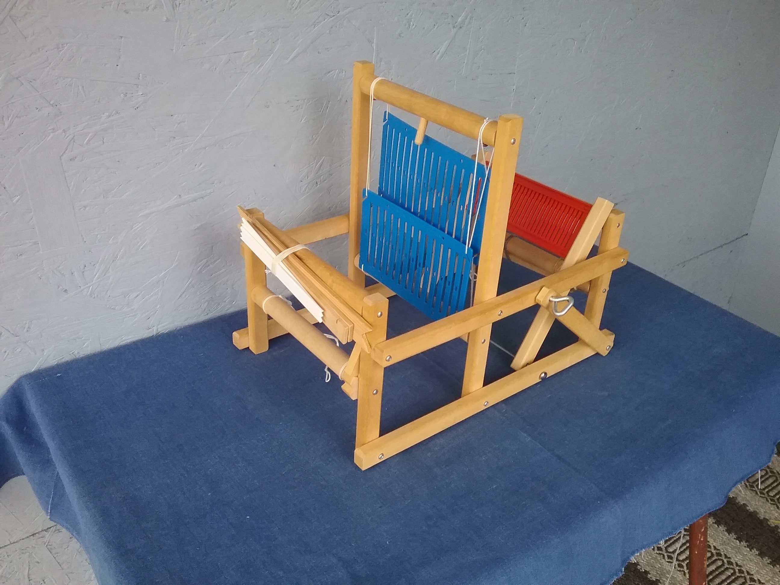 Métier à tisser en bois vintage Micki AB Gemla Suède, métier à tisser