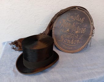 VENDU - Ancien chapeau haut de forme - Le Grenier de Lisette