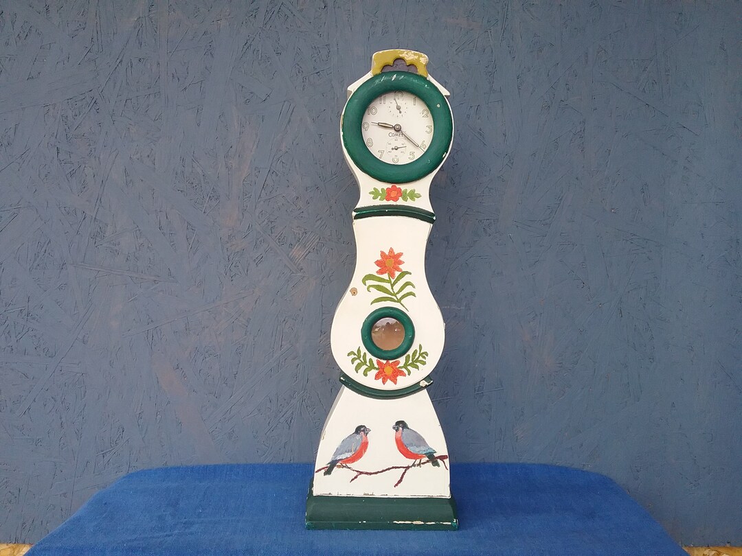 Mora large table clock mechanism by hau hamburg amerykanische uhren