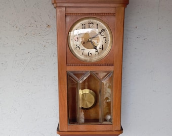 掛け時計　柱時計　Gustav Becker Gustav Becker RA Regulator Pendulum Chiming Wall Clock