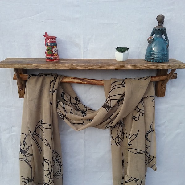 Wooden Curtain Rod Etsy