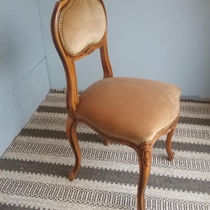 Late 1800s upholstered chair, hand carved chair, antique chair, Ludvik style medallion chair