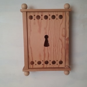 Schwedischer Vintage Schlüsselhalter, Schlüsselorganizer, Holzschrank, Wandschlüsselhalter, Wanddekor, Landhaus, rustikaler Stil, Geschenk