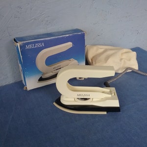 Vintage Melissa Foldable Travel Iron: Unused with Box