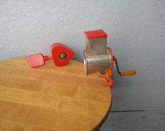Vintage Swedish Grater and Nutcracker Set: 1970s Kitchen Decor