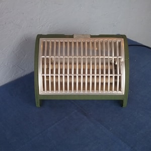 1930s, vintage electric air heater EXAKTOR Oxelösund Sweden, two-heater electric heater, retro fully functional electric heater