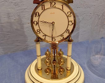 回転振り子とガラスドームを備えたKundo記念時計 - ドイツ製 - Etsy 日本