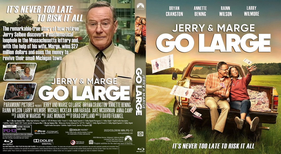 Jerry and Marge Go Large / Brian Cranston / Bluray Etsy