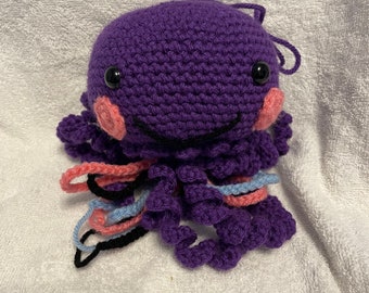 Crochet purple jellyfish