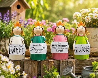 Metal guardian angel fence sitter – lovely angel decoration with saying – gift idea for girlfriend & loved ones – 11x11x21 cm