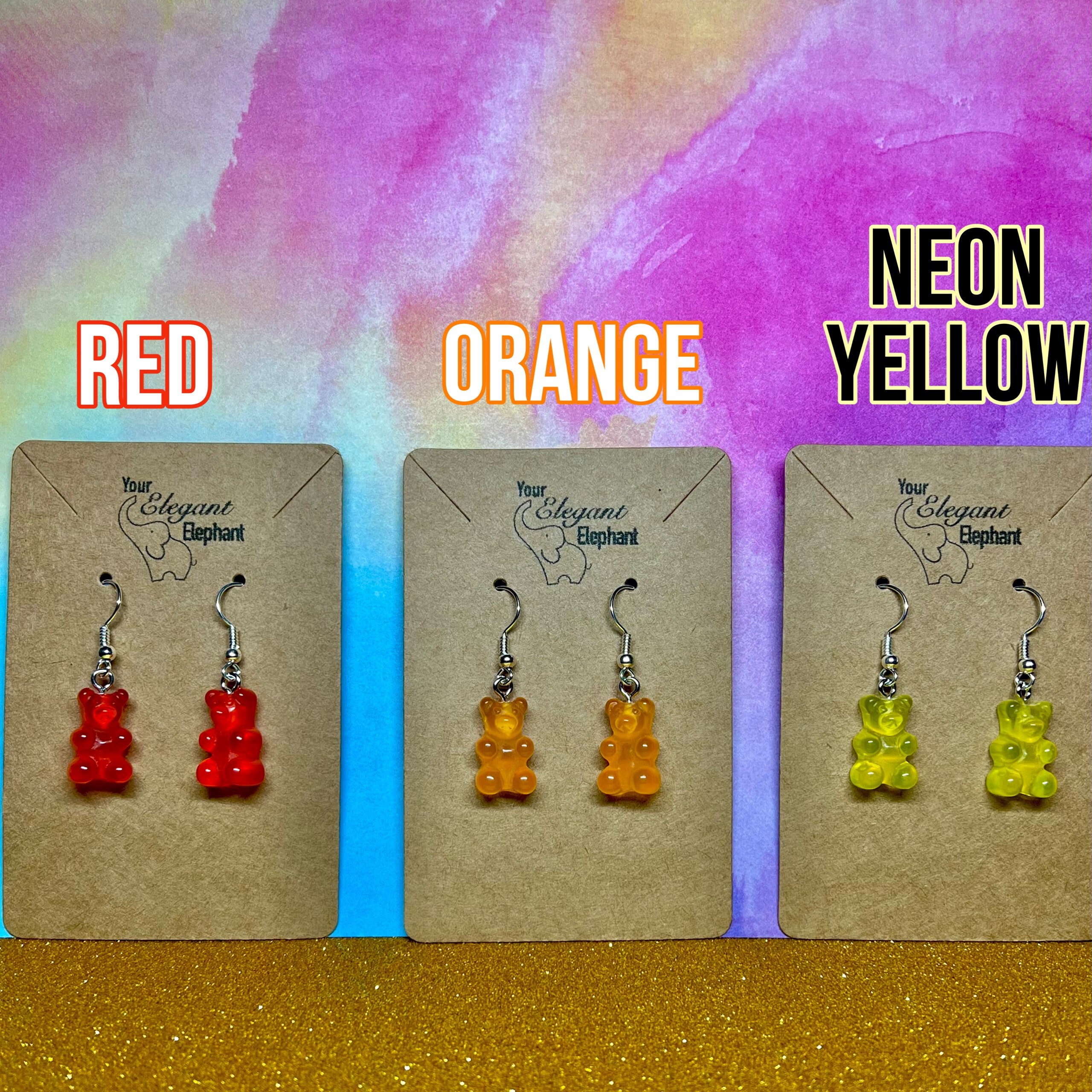 Gummy Bear Resin Earrings Mini Candy Earrings Grateful Dead Etsy