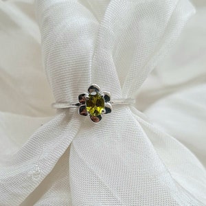Tourmaline Ring Green Tourmaline Ring Oval Tourmaline Ring Dainty Tourmaline Ring Sterling Silver Tourmaline Jewelry for Wife, Promise Ring